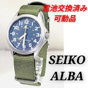 SEIKO ALBA 남성용 배터리 교체 완료 가동품 B-25