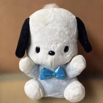포차코 봉제 인형 파란색 리본 포함 라메 믹스 높이 약 28cm