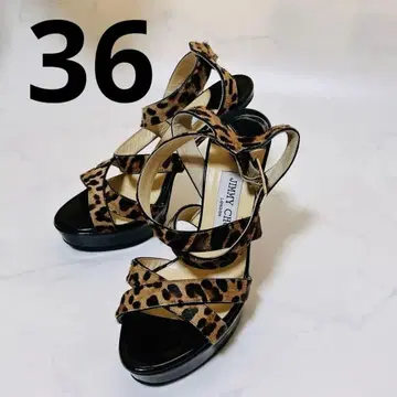 JIMMY CHOO (지미추) 송치 소재 하이힐 샌들 36