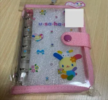 산리오 Sanrio 우사하나 씰 바인더 핑크