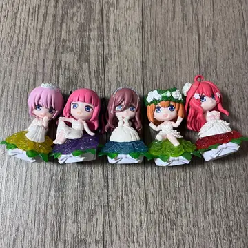 5등분의 신부 캡슐 토이 피규어 5체 세트