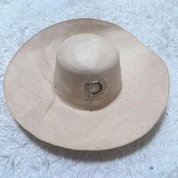 택 포함 새상품 레어 Sugri 스구리 튤 비쥬 스트로우햇 밀짚모자