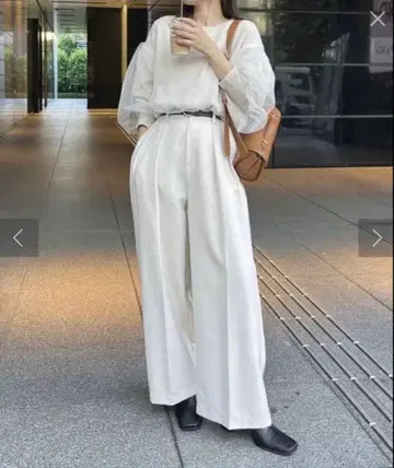 CAPRICIEUX LE'MAGE 2턱 와이드 팬츠