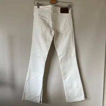 LGB 초기 플레어 데님 화이트