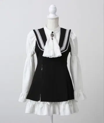 유메텐보 DearMyLove 공주 소매 비쥬 스카프 원피스 지뢰 양산