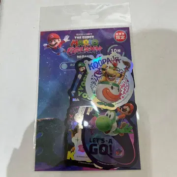 슈퍼 마리오 갤럭시 무비 영화 오로라 스티커 세트