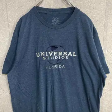 유니버셜 스튜디오 플로리다 테마파크 자수 로고 그레이 T셔츠 XL