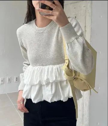 CAPRICIEUX LE'MAGE 벌룬 티어드 풀오버