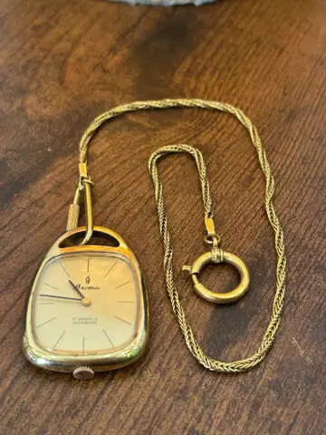 빈티지 1970년대 수동 와인딩 Aroma 회중시계 17 jewels