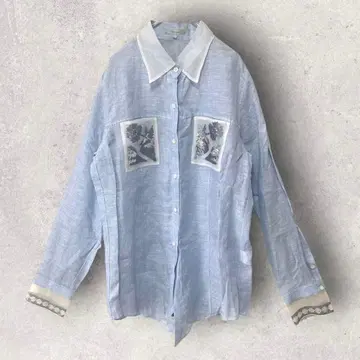 아티산 44 파이브폭스 린넨 셔츠 일본제 시어