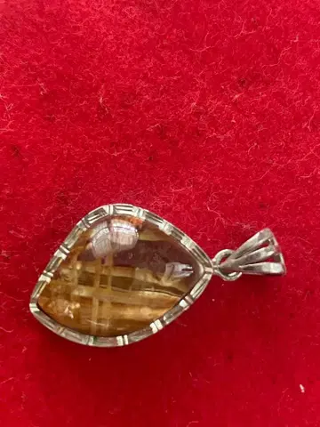 루틸 쿼츠 펜던트 헤드, 실버 925