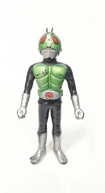 포피 미니 사이즈 가면라이더 2호 블랙 성형 부츠 장갑 은색 130mm