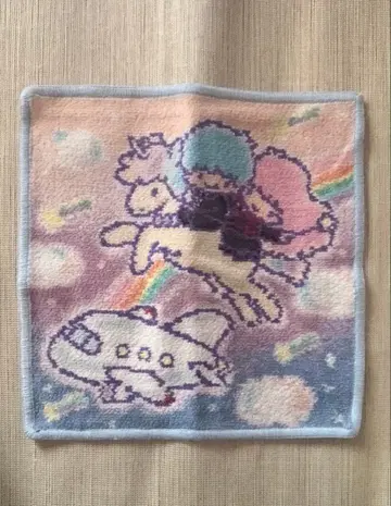 [ 미사용 ] 페이러 리틀트윈스타 JAL 오리지널 손수건 1장