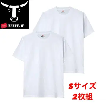 헤인즈 비피 화이트 S 사이즈 2장 세트 반팔 t셔츠