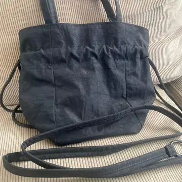 BAGGU Nylon Drawstring Bag Black