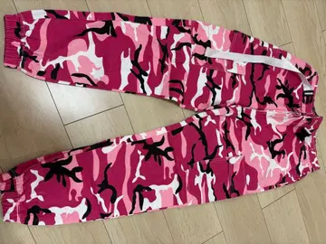 핑크 카모플라쥬 카고 팬츠 댄스