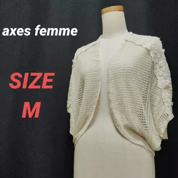 axes femme 엑시즈팜 레이스 볼레로 꽃무늬 나비 자수