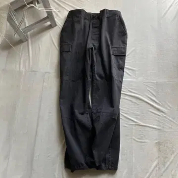 90s propper / 밀리터리 카고 팬츠 페이드 블랙 size:XL