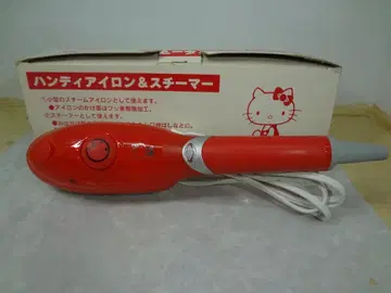 미사용품 헬로키티 핸디 다리미 & 스티머 헤이세이 키티 2008년