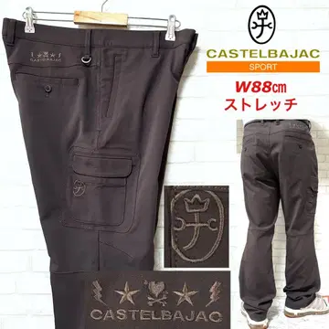 CASTELBAJAC 스트레치 카고 팬츠 6 포켓 입체 재단 골프 팬츠