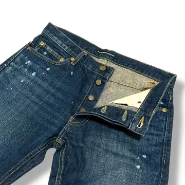 LOUNGE LIZARD 라운지 리자드 페인트 가공 스트레이트 사이즈 2