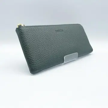 [ BARCOS (발코스)] L자 지퍼 롱 지갑 그린 천연 가죽