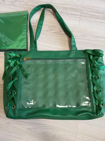 WEGO 이타백 그린 S사이즈 그린 토트