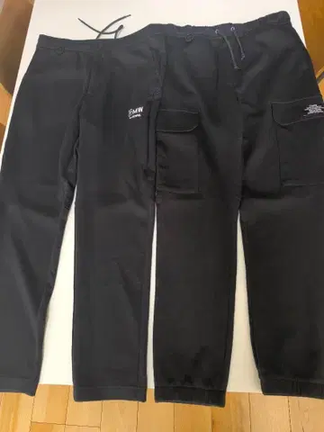 GU SOPH 더블 페이스 카고 팬츠 팬츠 2벌 블랙 조거