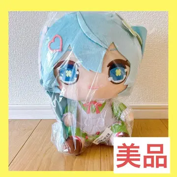 하츠네 미쿠 큐루마루 BIG 봉제 인형 클로버 Ver