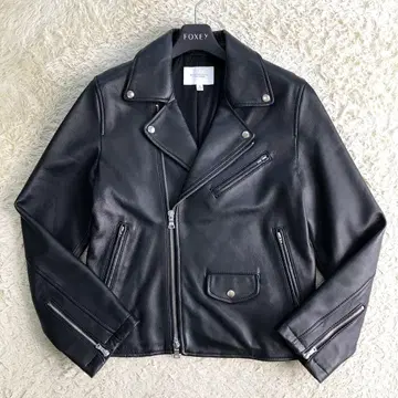 유나이티드 애로우즈 양가죽 더블 라이더 자켓 M 블랙 새상품급