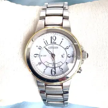 새상품급 시티즌 크로스씨 xC H335 쉘 화이트 다이얼 전파 솔라 작동