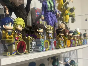 죠죠의 기묘한 모험 로고 피규어 컴플리트 세트 죠죠 월드 가챠