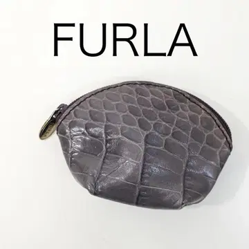 H7381B 훌라 악어 무늬 부채 동전 지갑