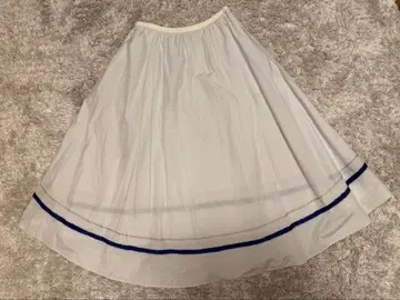 새상품급*AGNONA 아뇨나 화이트 플레어 스커트 치넬리