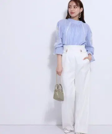 마이 스트라다 마린 와이드 팬츠