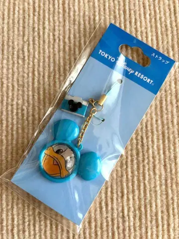 도널드 덕 어안 렌즈 카메라 스트랩 디즈니랜드