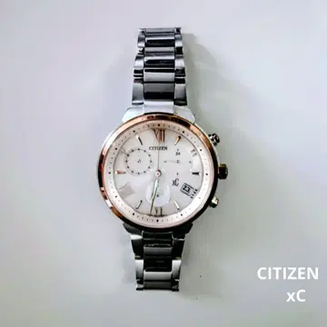 CITIZEN XC 크로스시 솔라 손목시계 작동품
