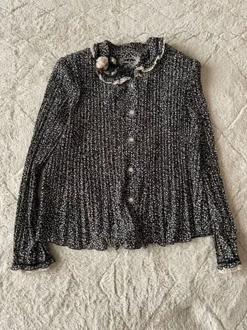 입기만 해도 멋스럽게 앤티크 꽃무늬 프릴 옷깃 긴팔 셔츠 블라우스 9호