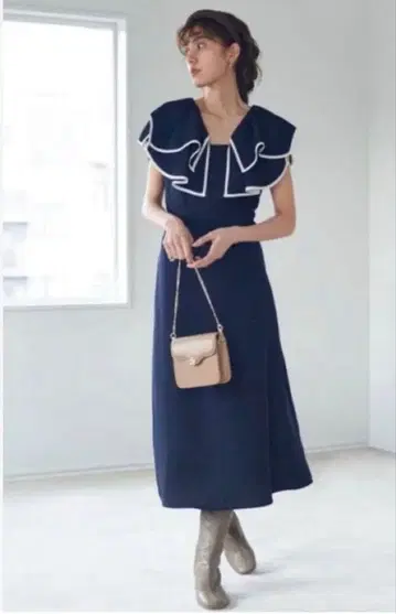 SNIDEL 롱 원피스 네이비 사이즈 1