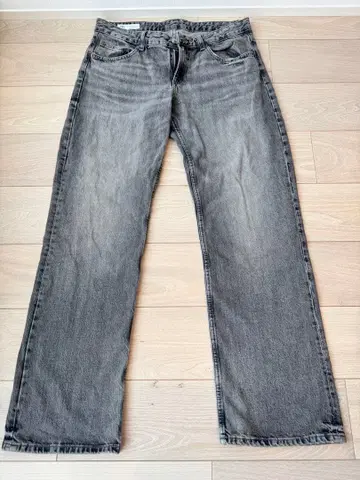 ZARA 와이드 레그 로우라이즈 청바지 EU42 (15호)