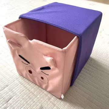 부리부리자에몽 수납 박스 짱구는 못말려(크레용 신짱) 잡화 수납 정사각형