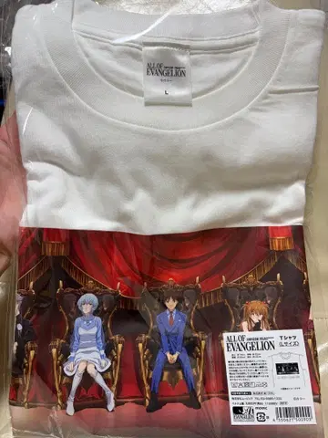 ALL OF EVANGELION 30주년 기념전 티셔츠 L 사이즈