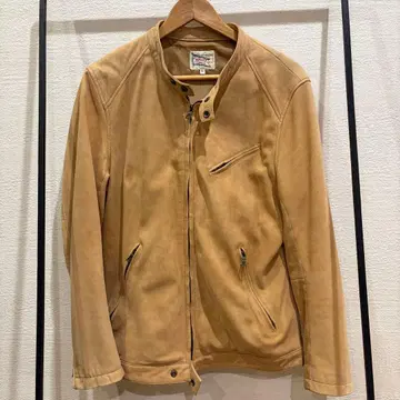 DUFFER ST. GEORGE 라이트 브라운 가죽 자켓 XL