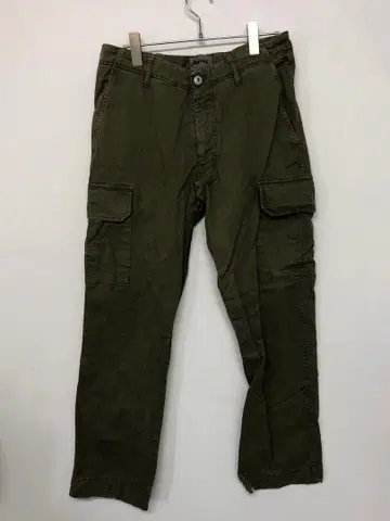 J.W.BRINE 구제 의류 헤링본 스트레치 코튼 카고 팬츠