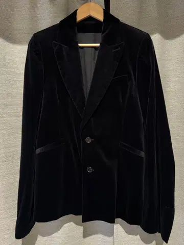 레어 ANN DEMEULEMEESTER 본인 시기 벨벳 자켓