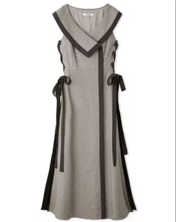 SNIDEL 사이드 플리츠 트위드 원피스