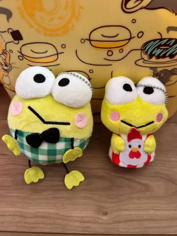 케로케로케로피 봉제 인형 키링 2세트