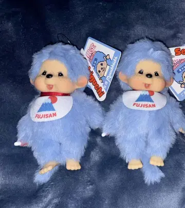 지역 한정 후지산 몽치치 Monchhichi 봉제 인형 2체 세트