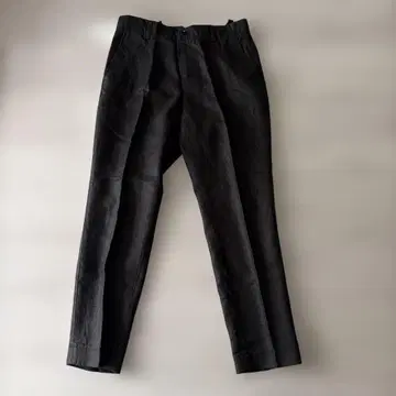 [ 새상품 ] beams 린넨 슬랙스 블랙 L 사이즈