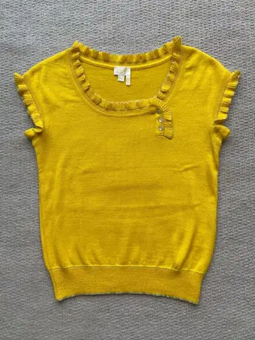 새상품급 Drawer 드로어 티셔츠 프릴 캐시미어